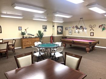 Activities room and billiards room